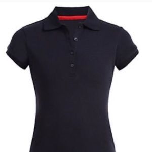 Nautica Girls' School Uniform Short Sleeve Polo